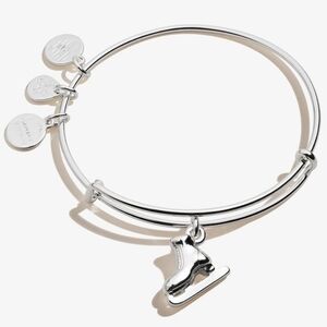 ALEX AND ANI STERLING SILVER ICE SKATE CHARM BRACELET